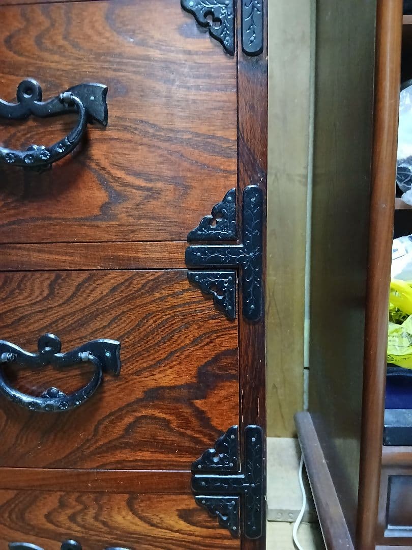 岩谷堂箪笥 和箪笥 南部鉄器　欅　漆塗り 伝統工芸 5段7杯チェスト