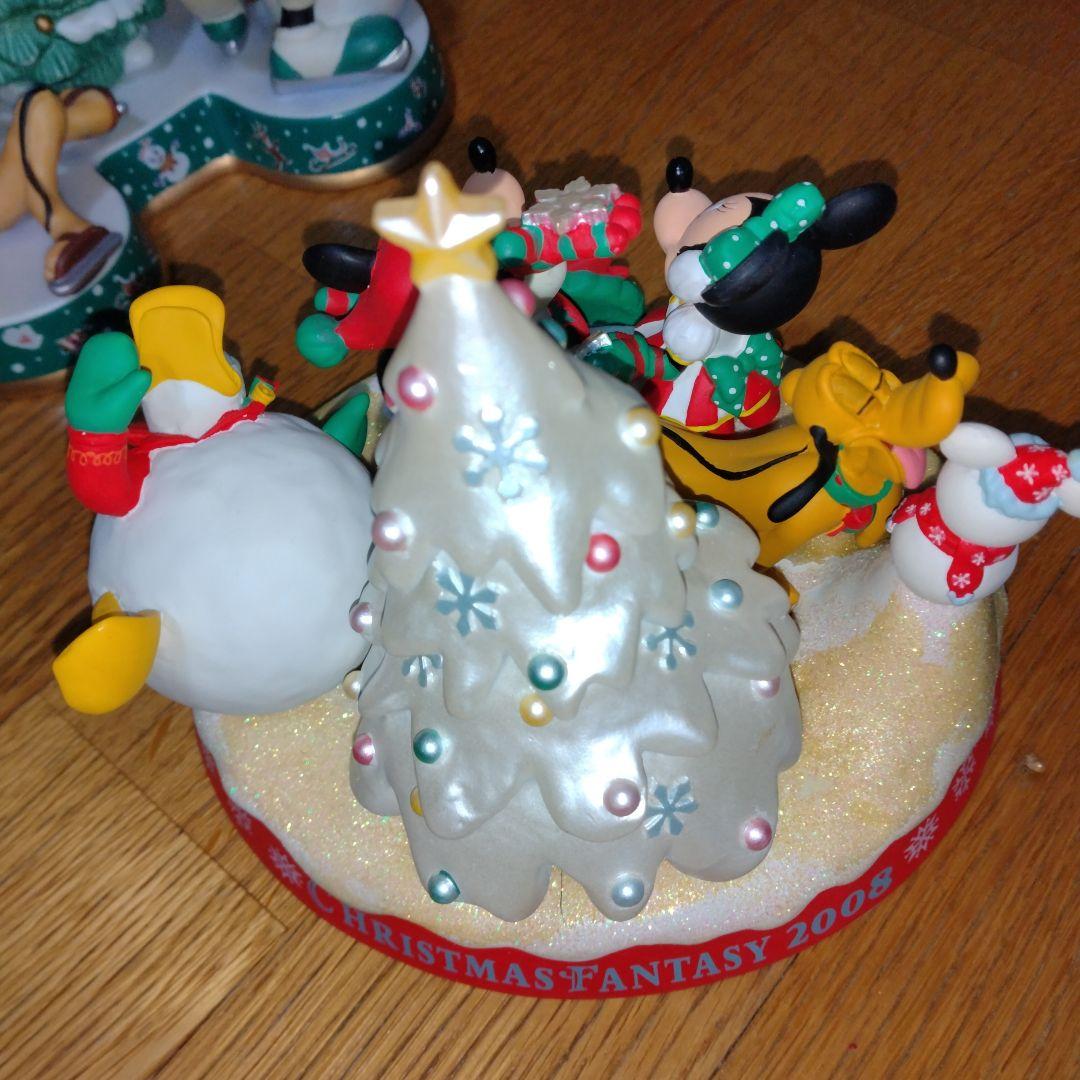 ミッキー ミニーマウス クリスマスフィギュア 2002