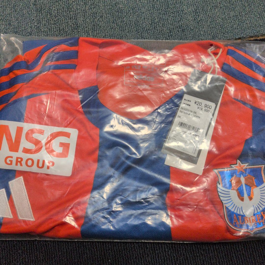 【新品・未使用】アルビレックス新潟 2025シーズン 1stユニフォーム 3XL