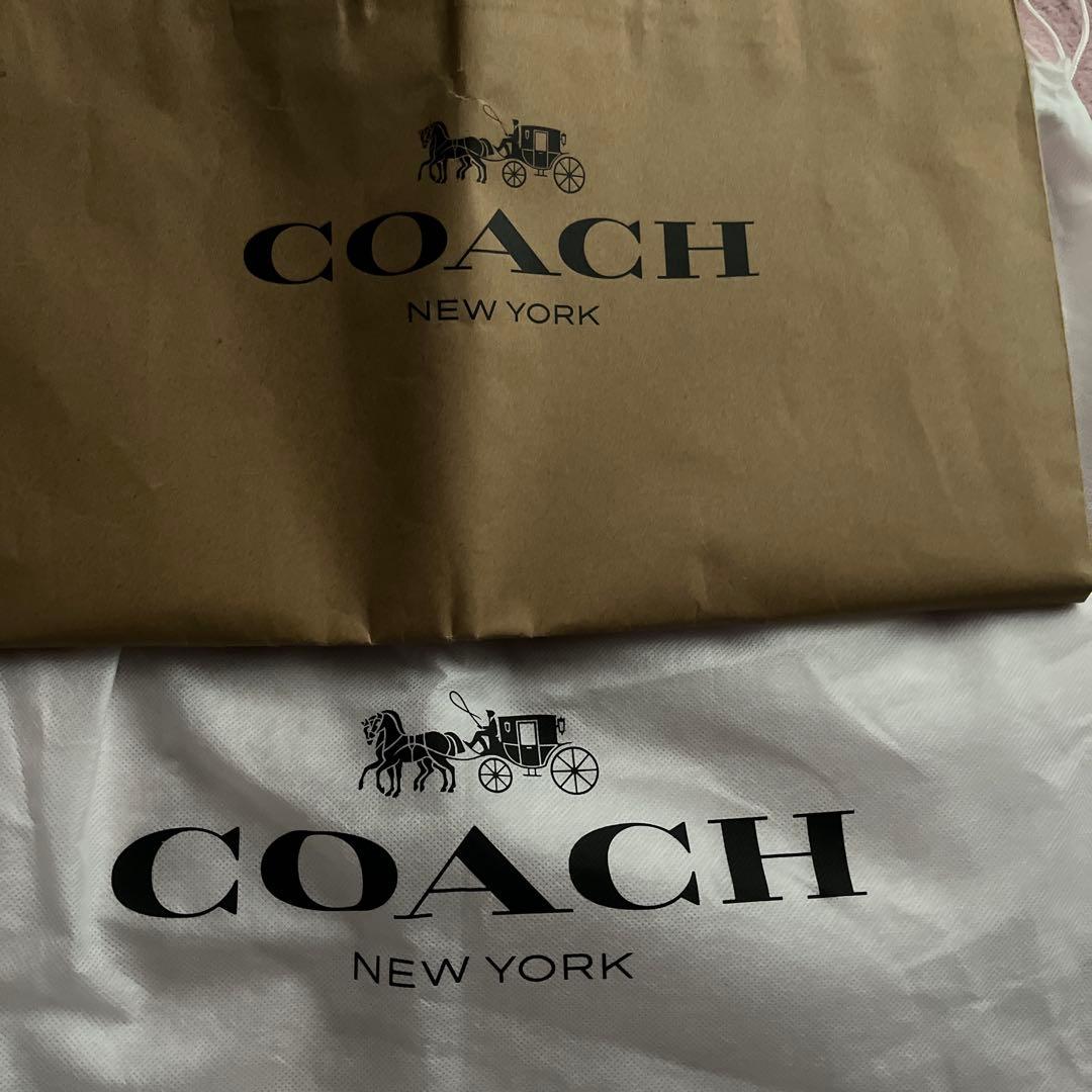 新品同様✨️COACH リュック 2層式 A4収納 ペプルドレザー 黒 袋付き