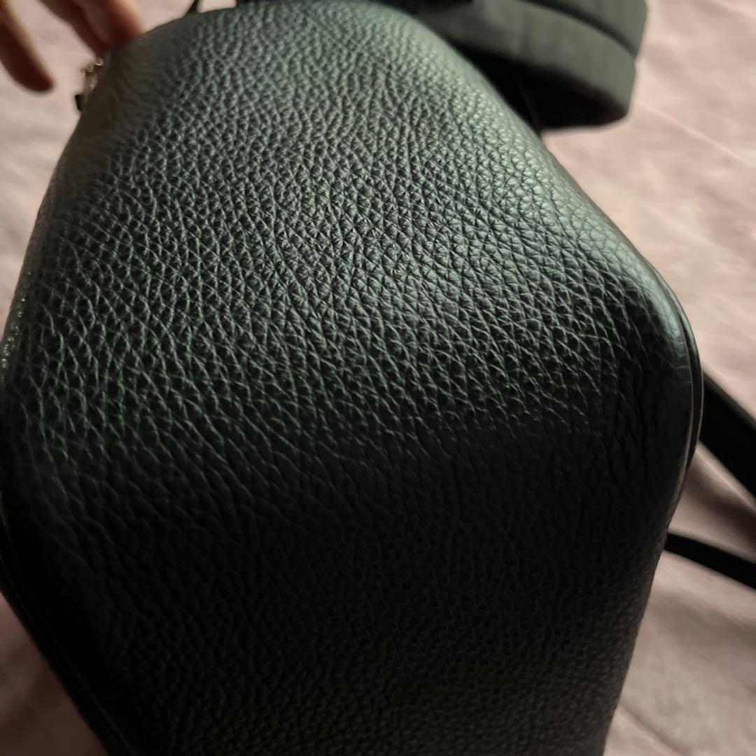 新品同様✨️COACH リュック 2層式 A4収納 ペプルドレザー 黒 袋付き