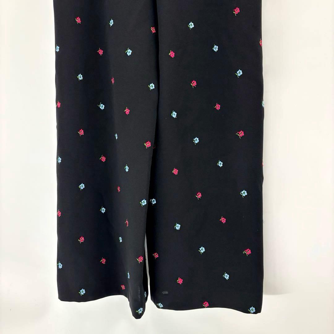 美品ジョエブJOIEVE　night garden　ジャンプスーツ　M　ブラック