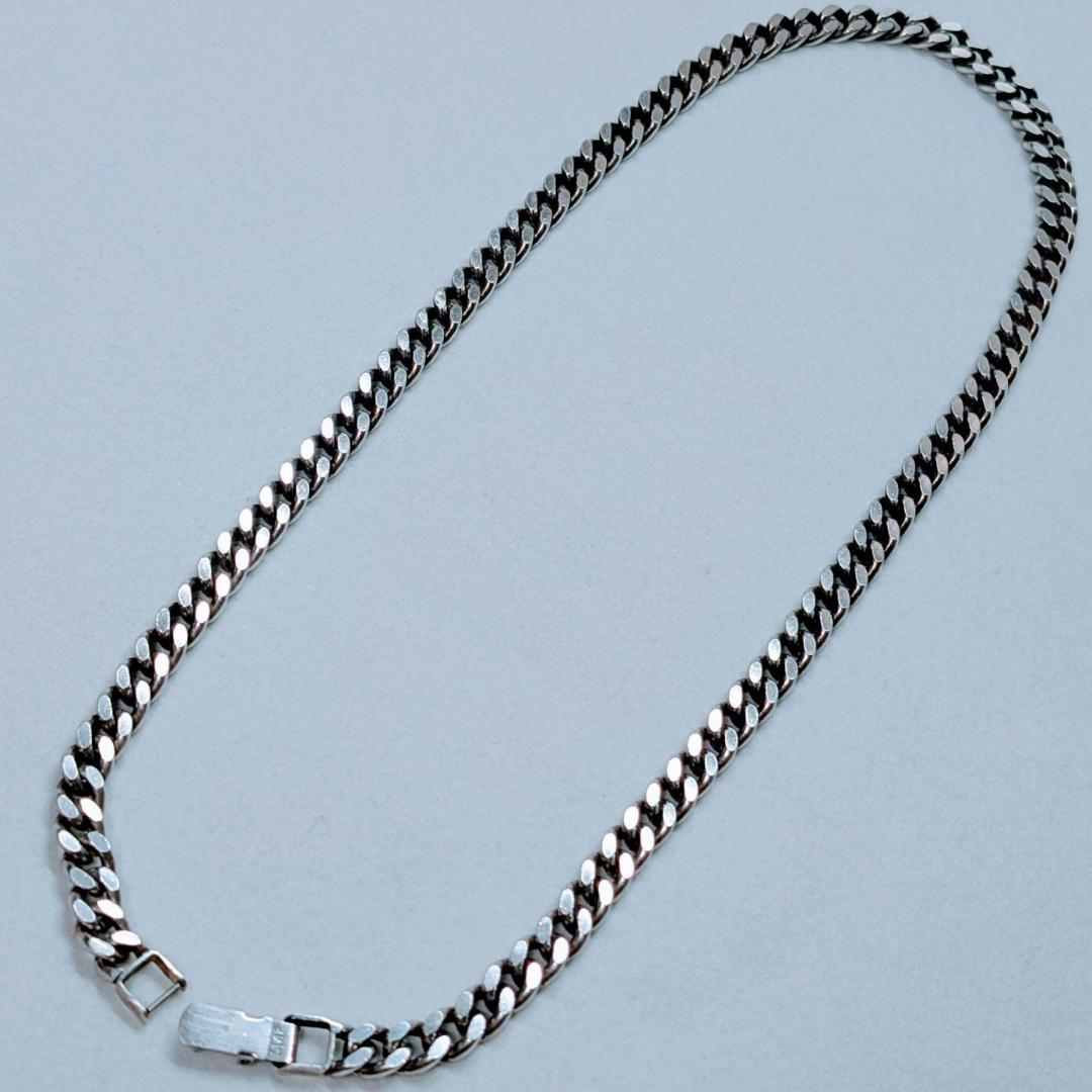 国産シルバ−925 ネックレス（幅7.0mm/長さ50cm/60g）喜平チェーン