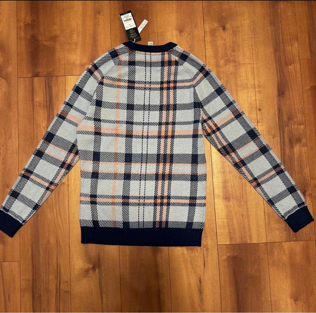 タータンチェック　長袖　セーター　巻きスカート　セットアップ　サイズS 新品