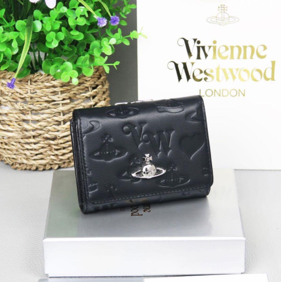 Vivienne Westwood ヴィヴィアン 三つ折り財布 レザー o(