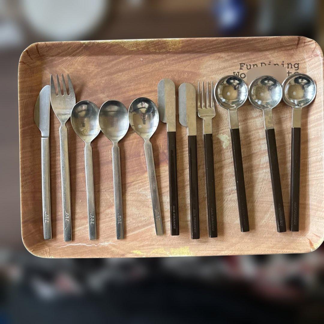 AIR FRANCEとJAL カトラリー