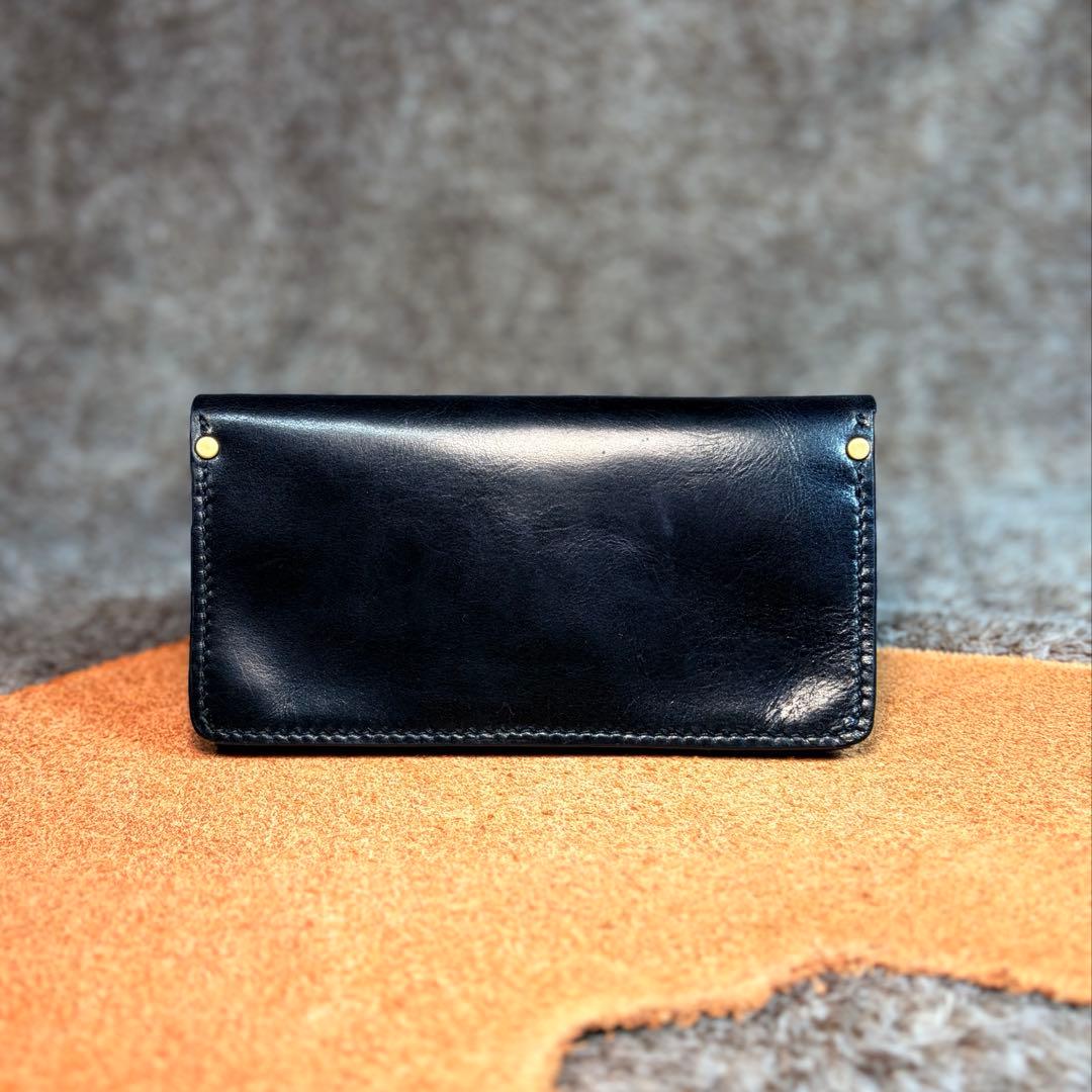 トラッカーウォレットロング3層.アポロ.スムース革