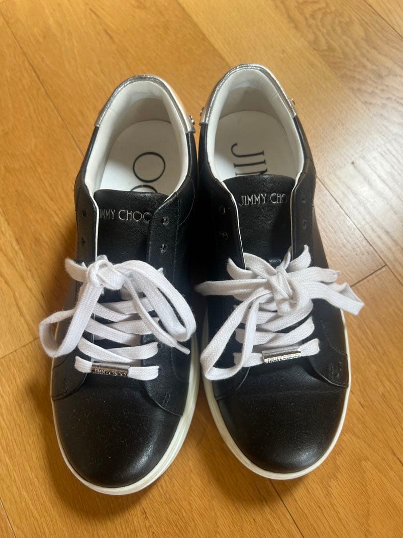 JIMMY CHOO ブラック スニーカー