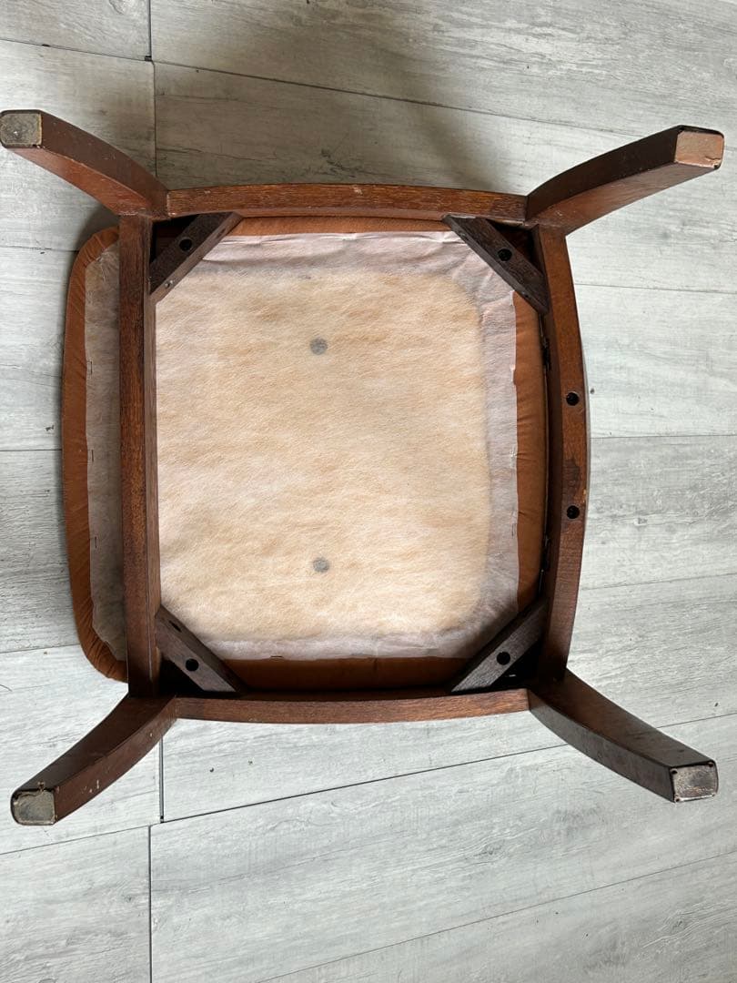 希少　ミッドセンチュリー　スウェードスタイル　無垢材　ヴィンテージチェア　IZ