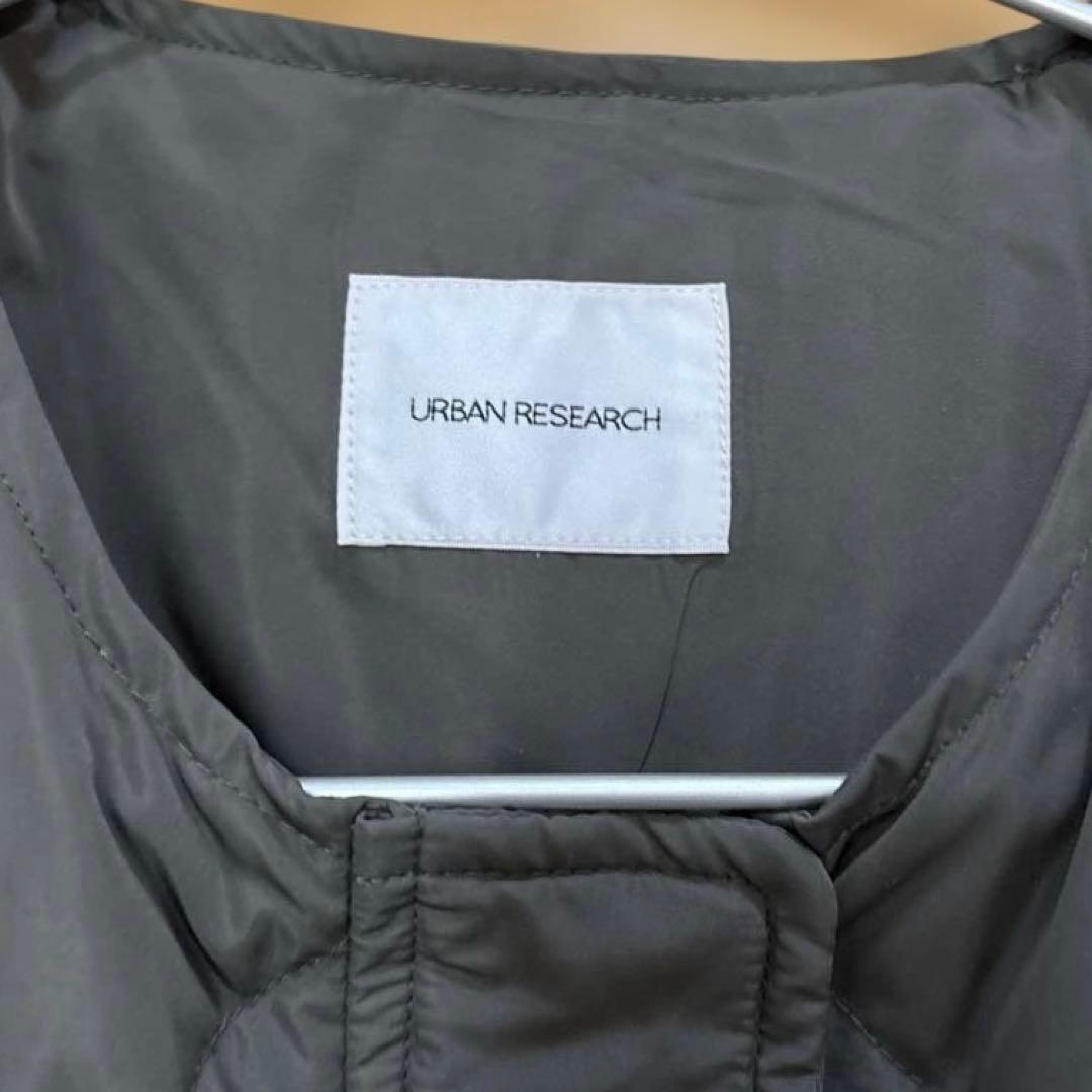 アーバンリサーチ　『WEB限定』コクーンキルティングダウン　カーキグレー