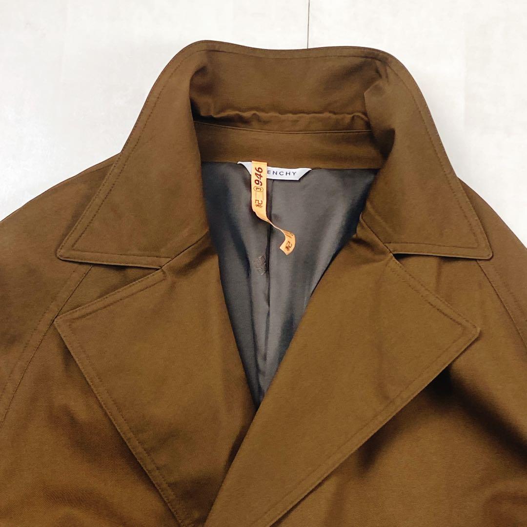 極美品 LL 大きいサイズ ジバンシー ロング ダブルトレンチコート
