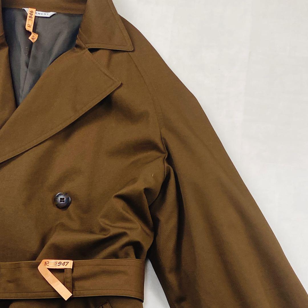 極美品 LL 大きいサイズ ジバンシー ロング ダブルトレンチコート