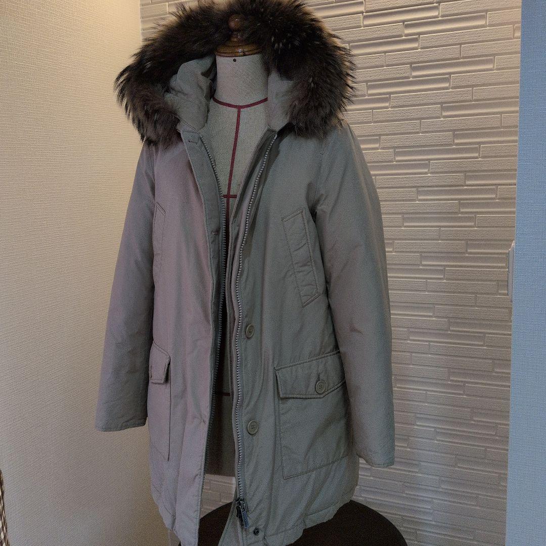 大特価✨ウールリッチ　ダウンジャケット　ベージュ　ファー　レディース　S