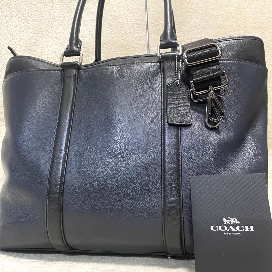 【美品】 コーチ 2way トートバッグ メトロポリタン 肩掛け チャーム付