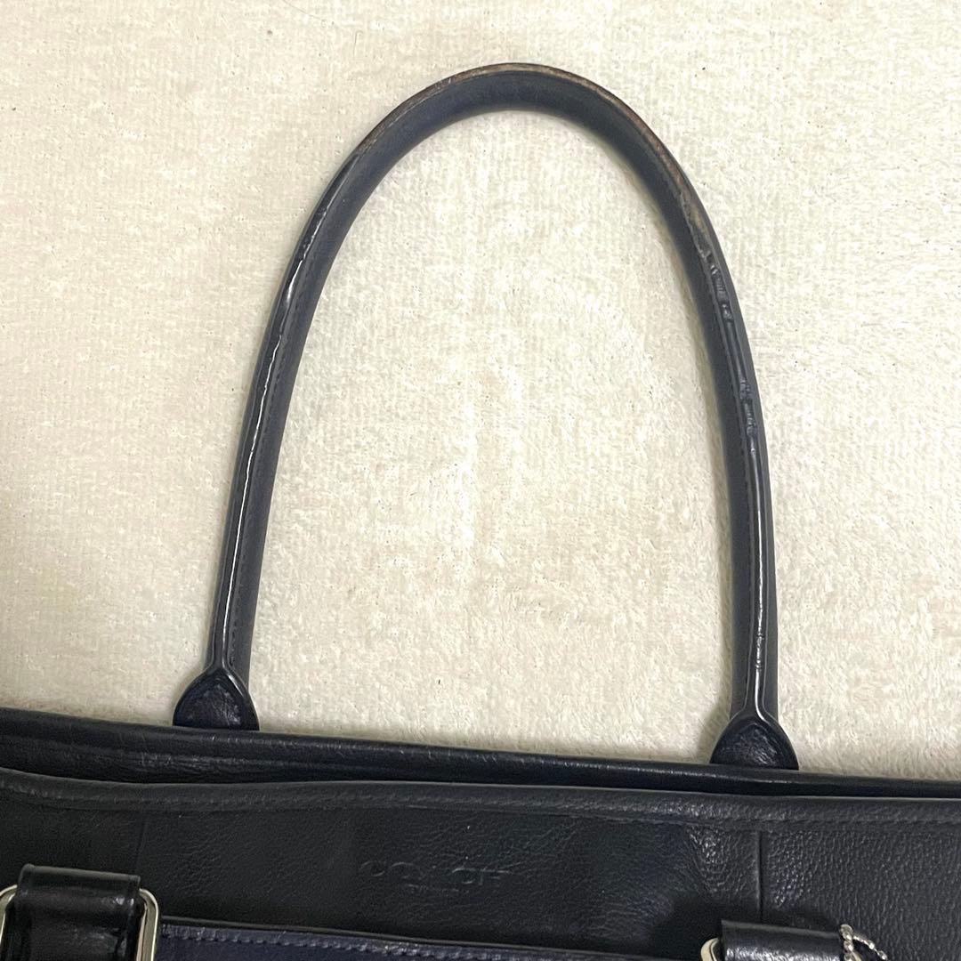 【美品】 コーチ 2way トートバッグ メトロポリタン 肩掛け チャーム付