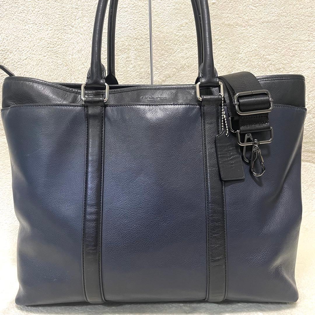 【美品】 コーチ 2way トートバッグ メトロポリタン 肩掛け チャーム付