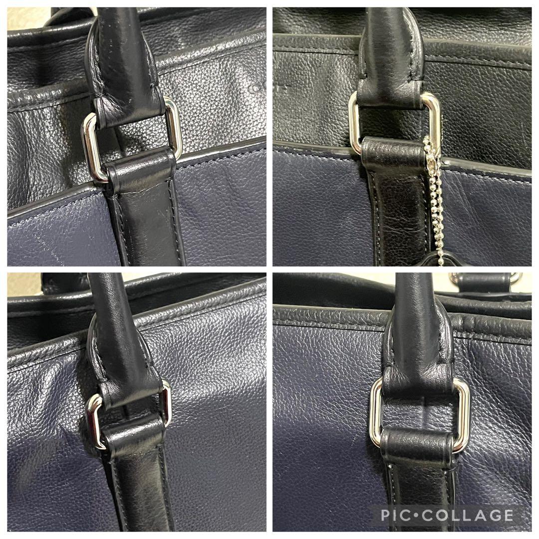 【美品】 コーチ 2way トートバッグ メトロポリタン 肩掛け チャーム付