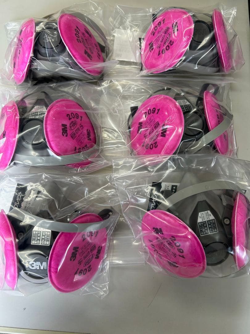 3M 取替え式 防じんマスク 6000／2091-RL3 Mサイズ6個セット