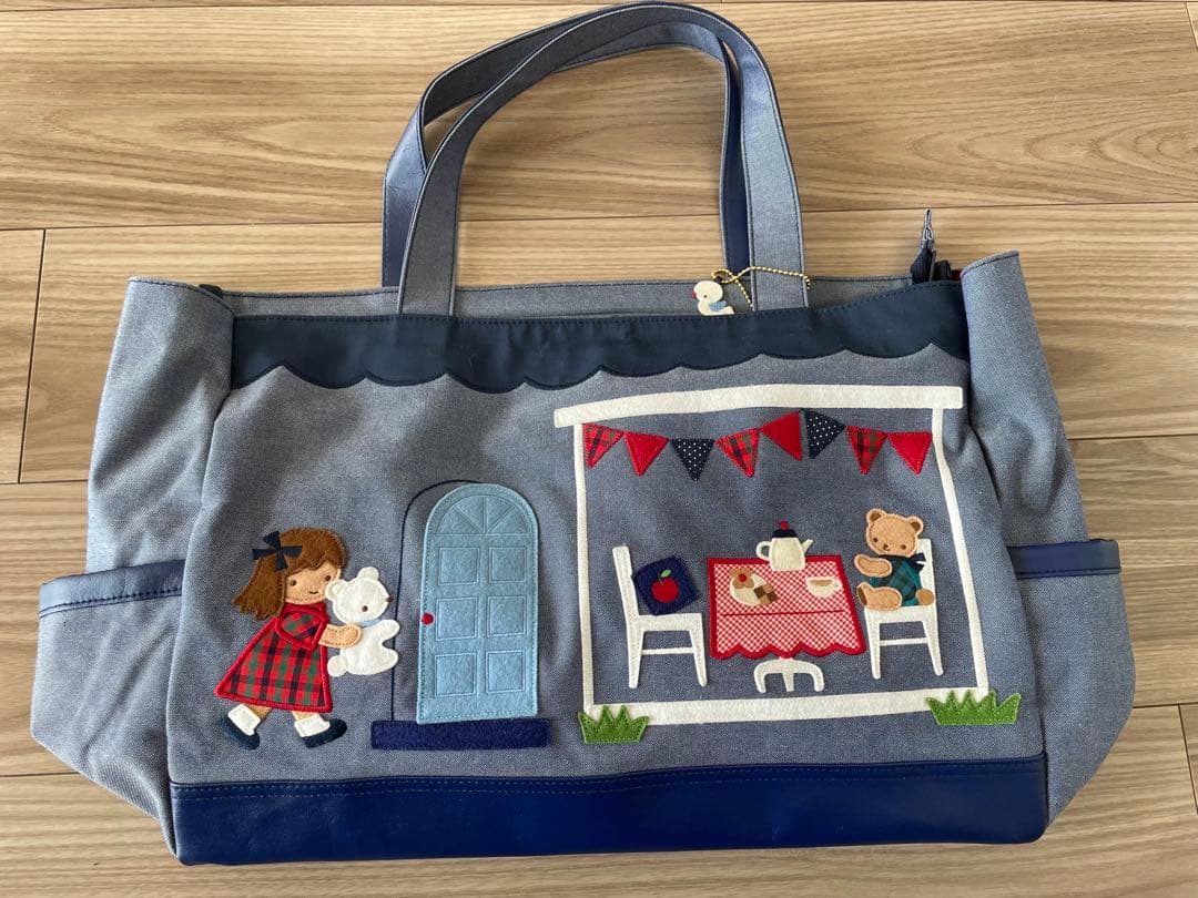 ファミリアデニムマザーズバッグ　廃盤品