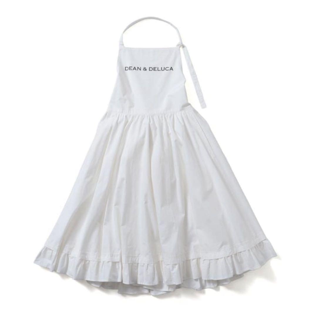 最終値下☆ 新品タグ付☆ DEAN&DELUCA ギャザーエプロンドレス