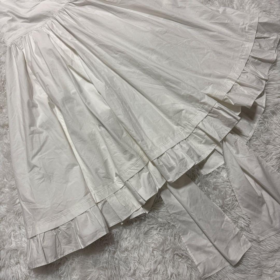 最終値下☆ 新品タグ付☆ DEAN&DELUCA ギャザーエプロンドレス