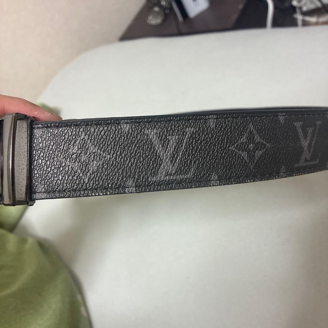綿*し様 Louis Vuitton ブラック レザーベルト