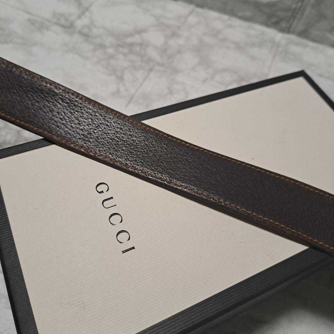 ✨️美品✨️GUCCI グッチ ベルト GGマーモントゴールドバックキャンバス