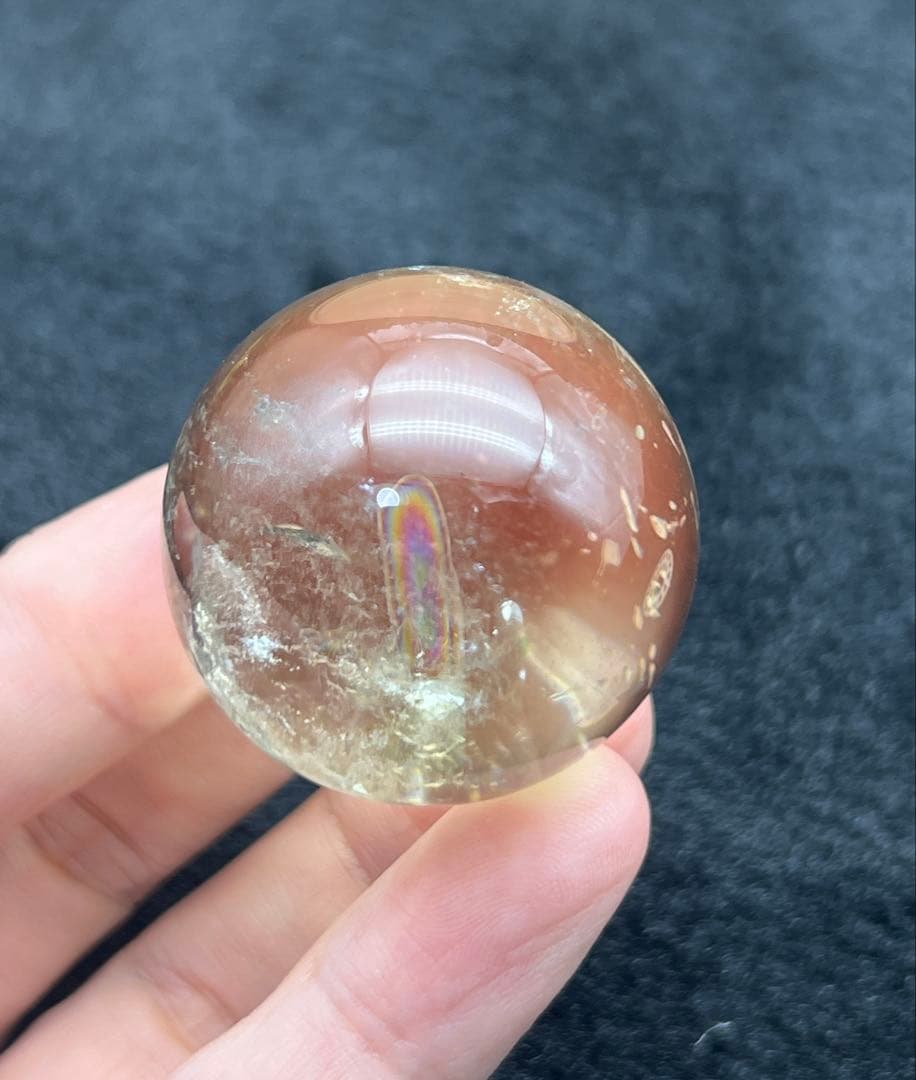 エンジェルラダー シトリン ブルーラダー スフィア パワーストーン　置物