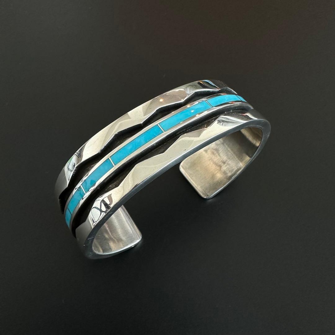 【美品】Zuni Larry Loretto インレイ バングル 20mm幅