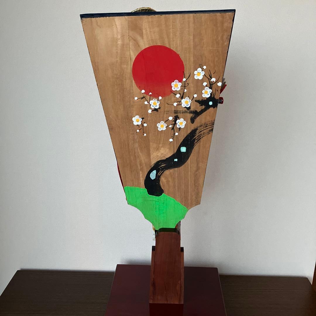 久月＊羽子板・台座あり・箱あり