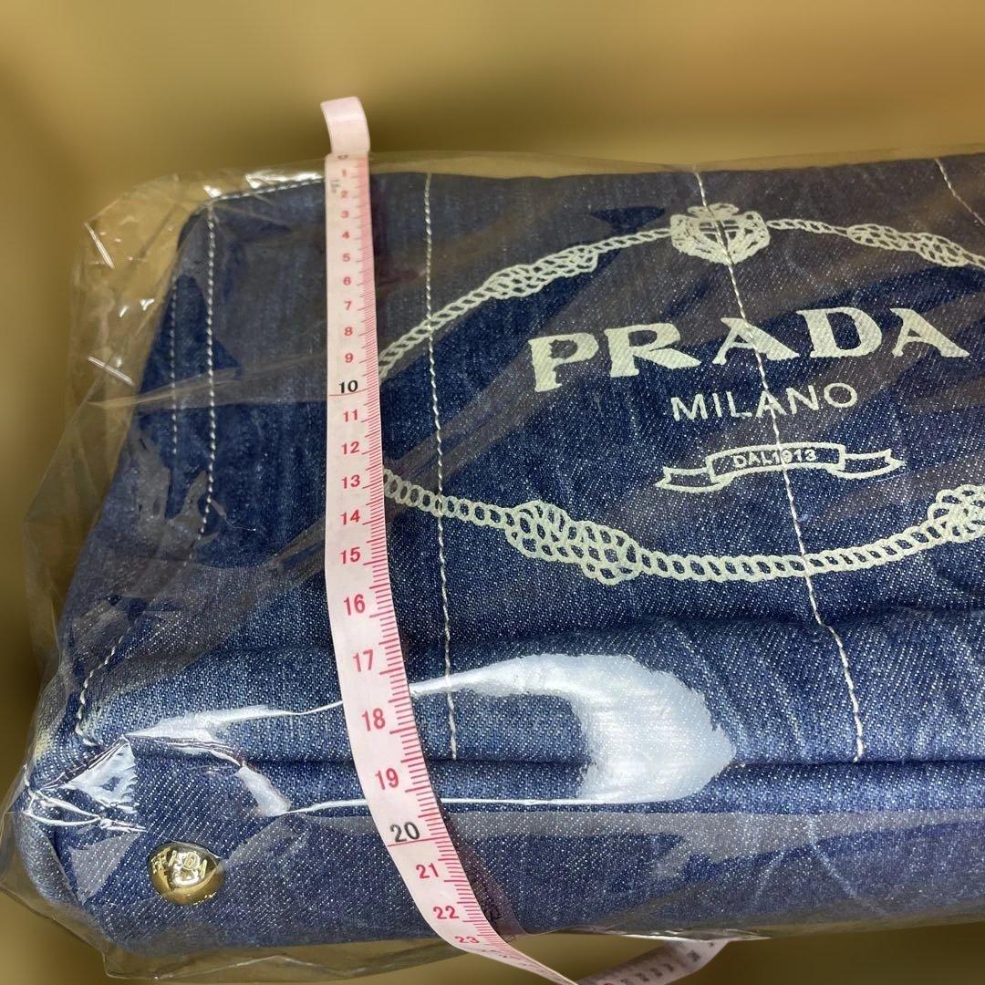 PRADA（カナパ）デニムトートバック【ユーズドバッグ】