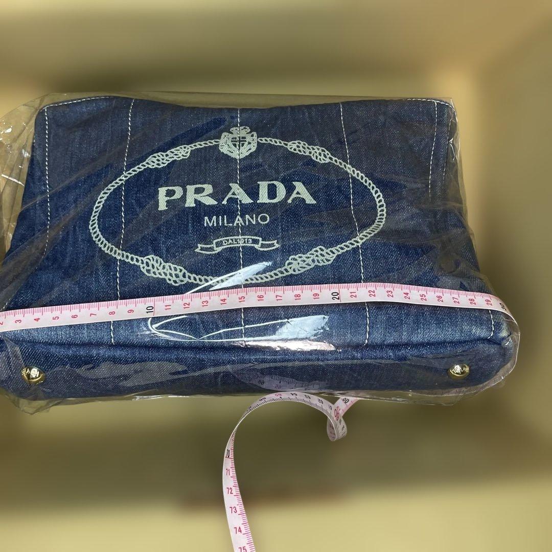 PRADA（カナパ）デニムトートバック【ユーズドバッグ】