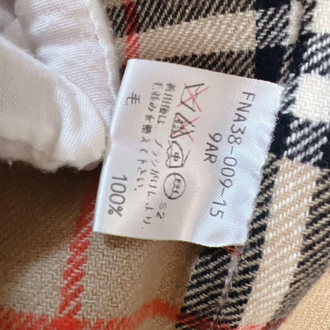 《希少色》バーバリー ピーコート チェック 金ボタン ダブルフェイス カシミヤ混