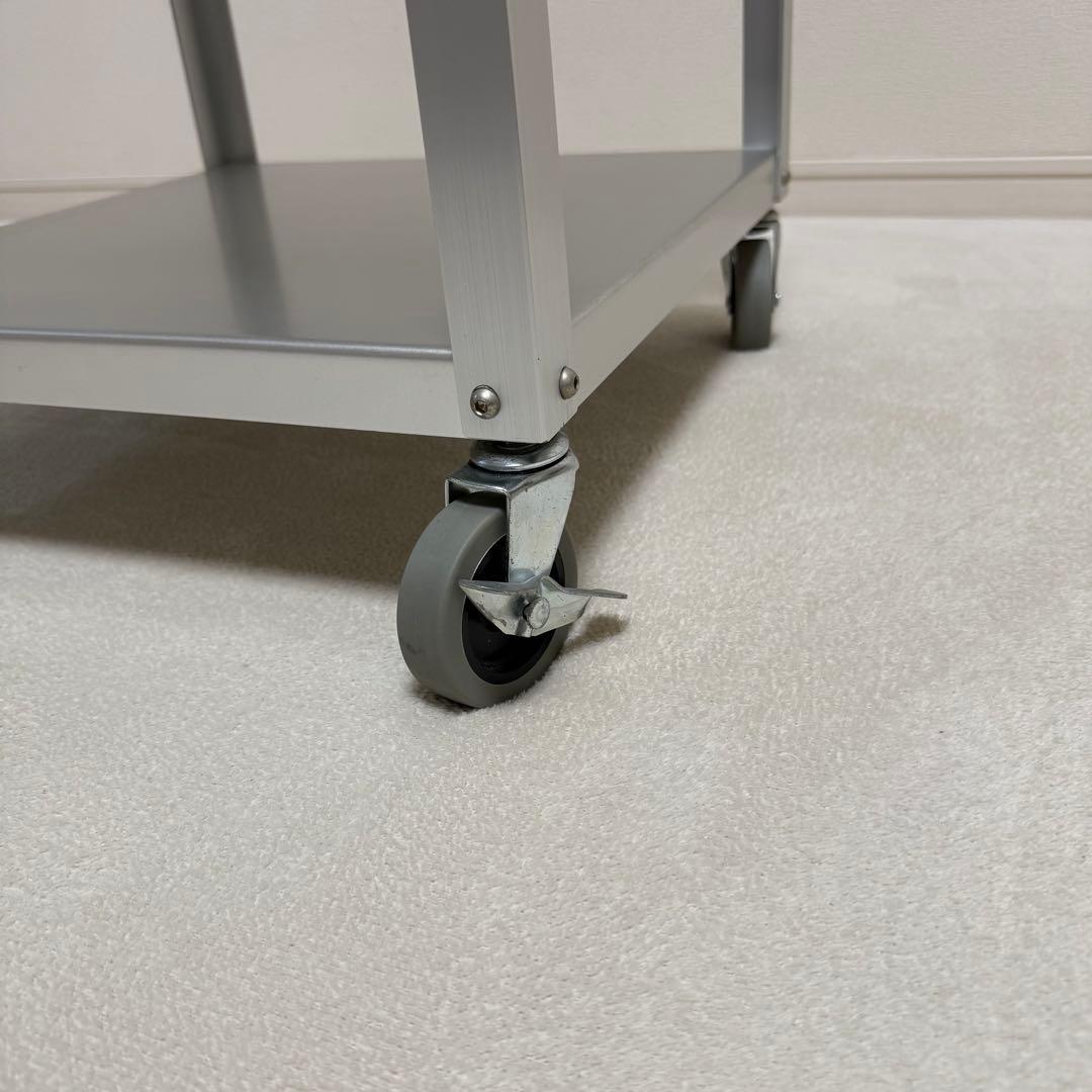 【廃盤・希少】無印良品 アルミ ローテーブル サイドテーブル　インダストリアル