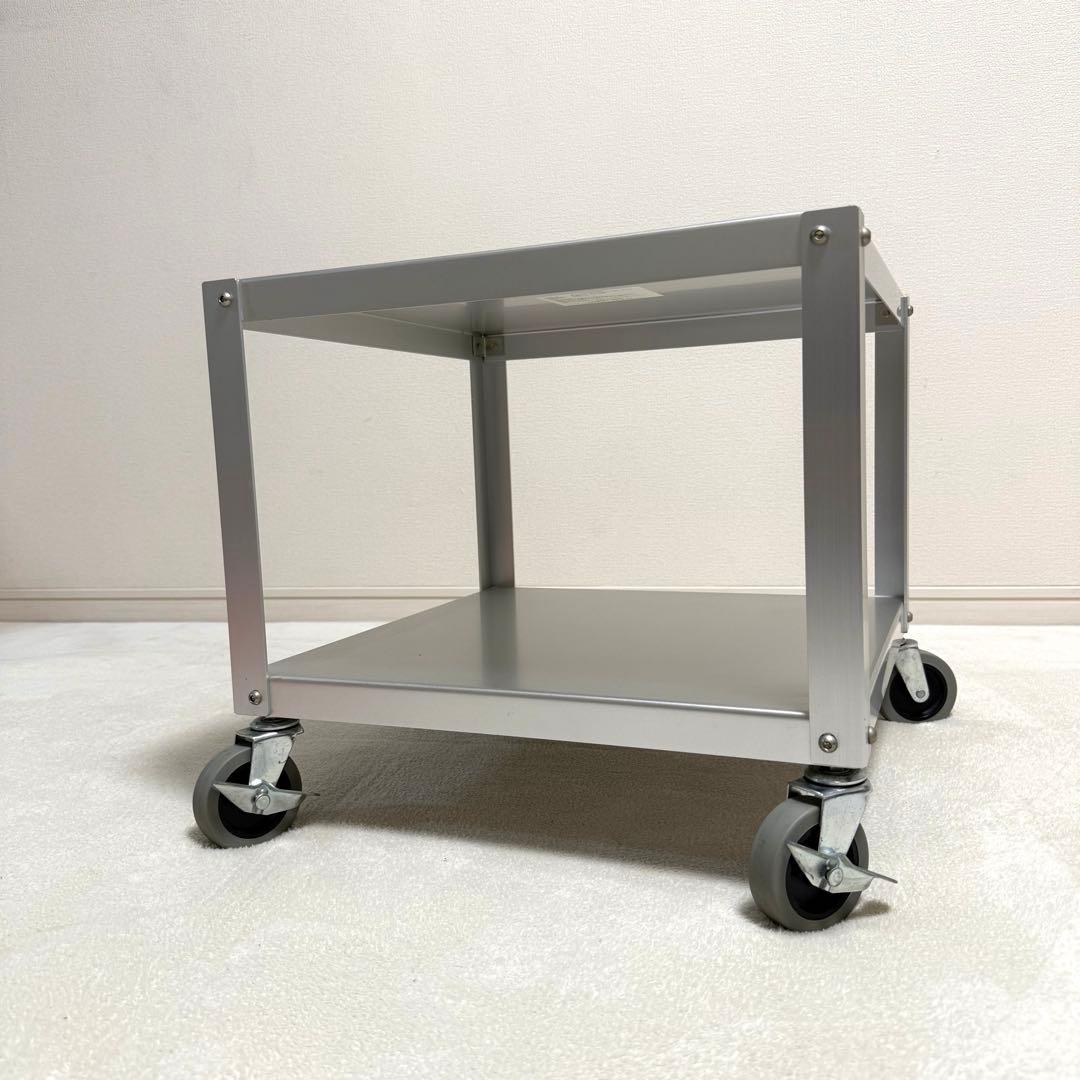 【廃盤・希少】無印良品 アルミ ローテーブル サイドテーブル　インダストリアル