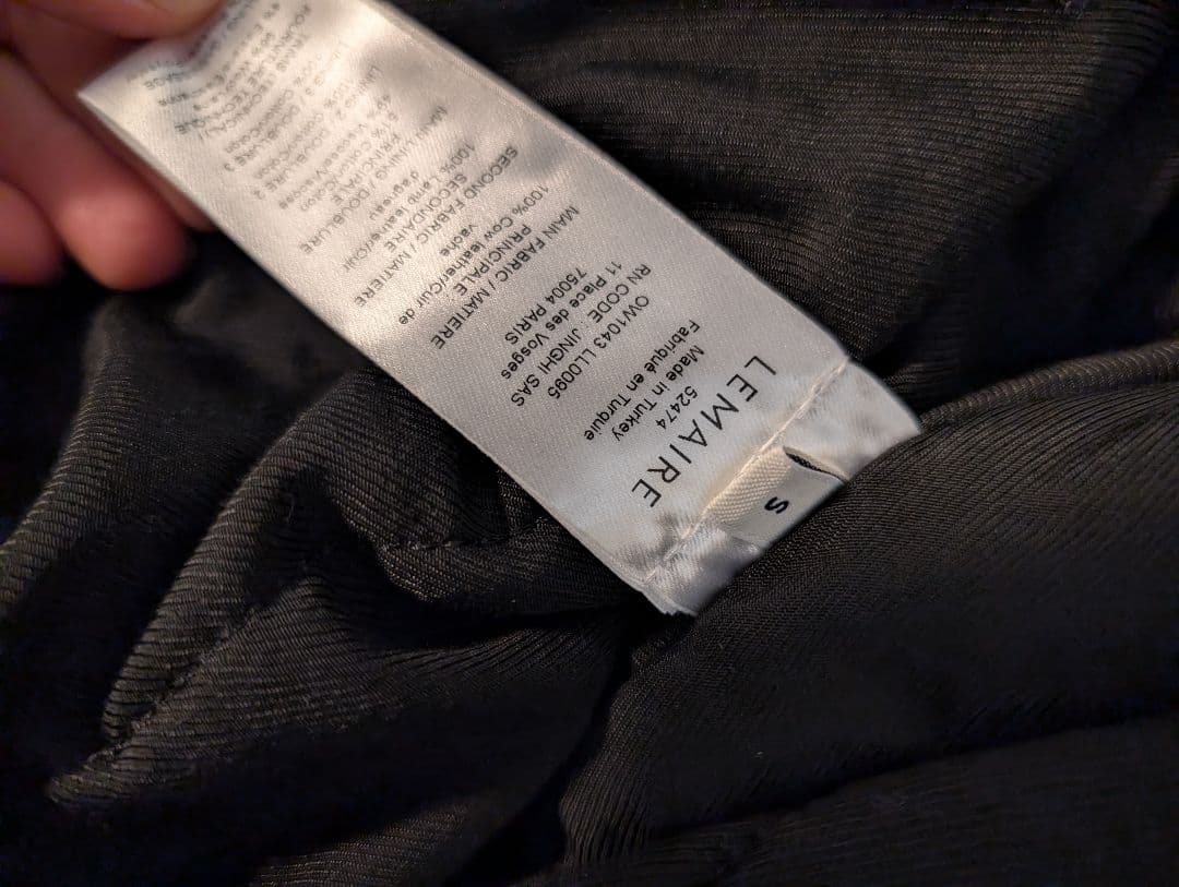 ジャケット・アウター lemaire LEATHER BLOUSON WITH SHEARLING S