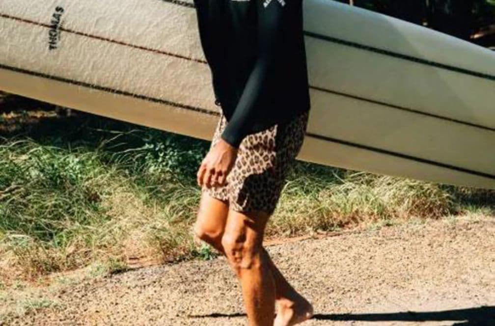 【THM】Leopard shorts Brown　Mサイズ