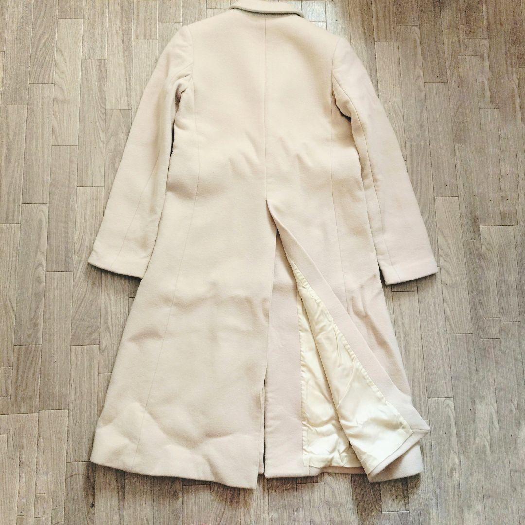美品 CYCLAS ロングコート 36 シクラス アイボリー