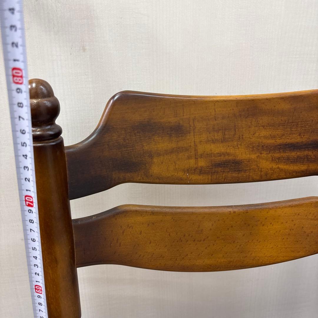 カリモク ダイニングチェア 花柄 椅子　2個セット