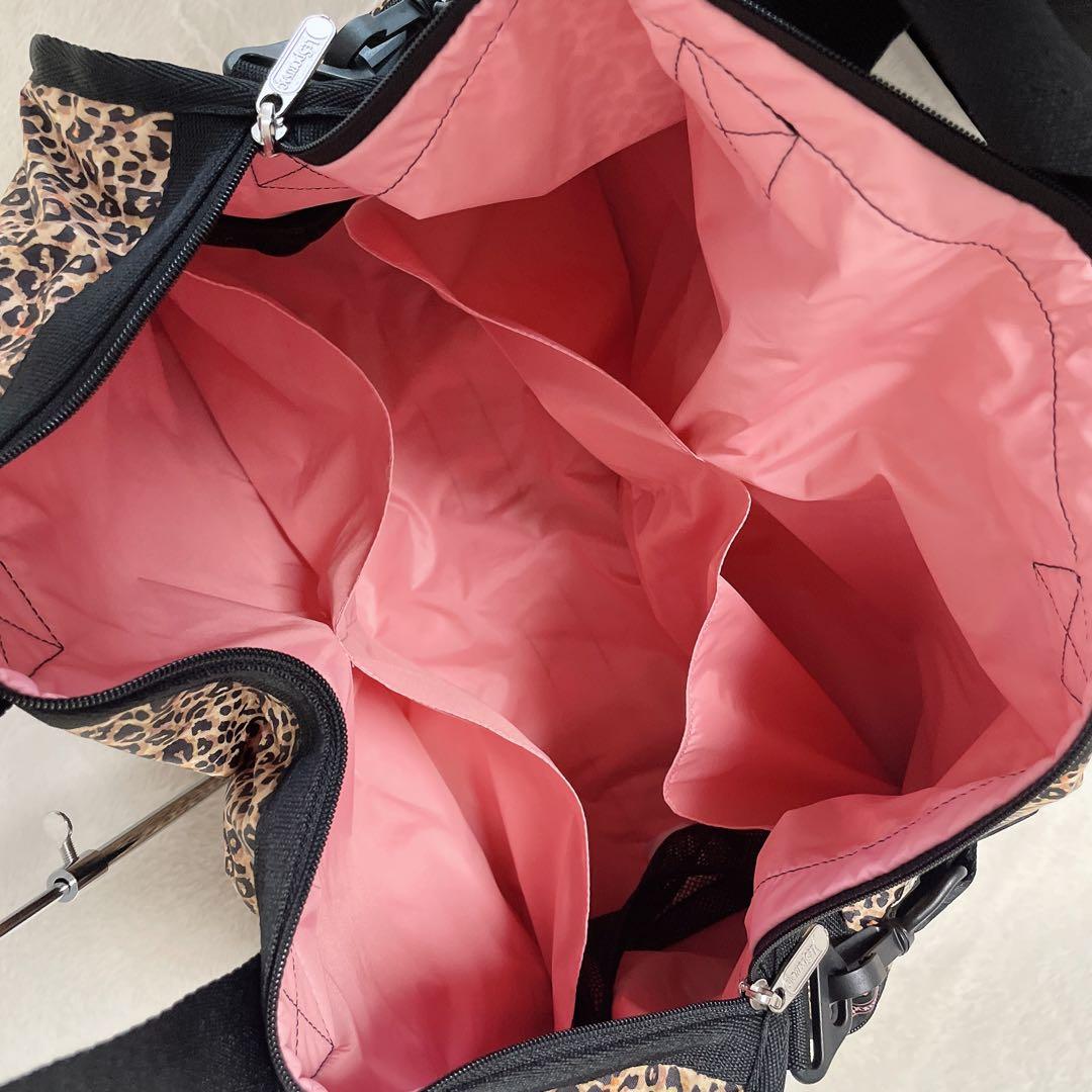 激レア♪ レスポートサック Ｘガール ボストンバッグ レオパード ラージ ポーチ