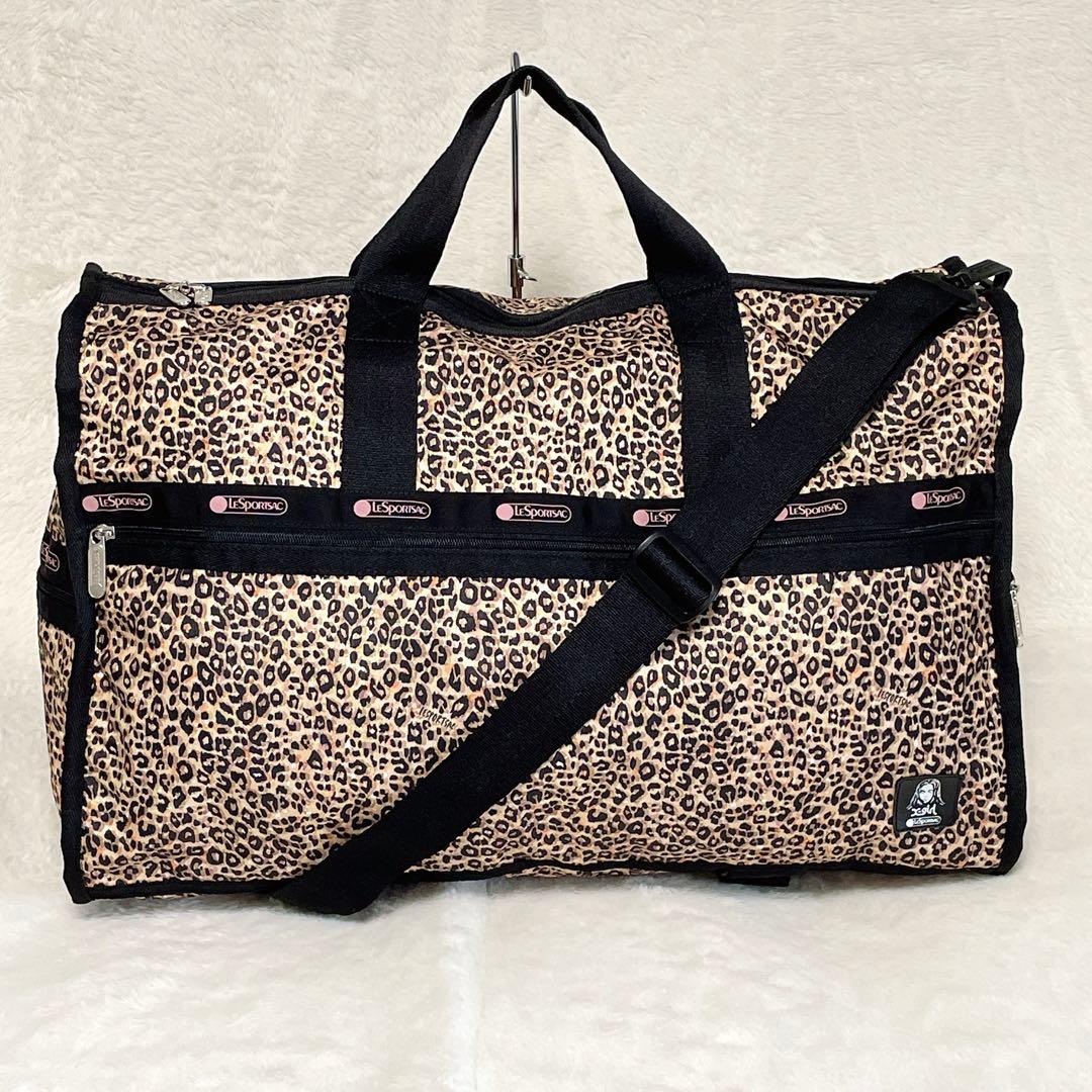 激レア♪ レスポートサック Ｘガール ボストンバッグ レオパード ラージ ポーチ
