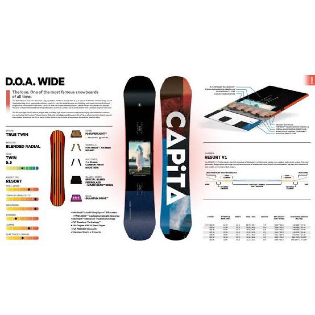 CAPiTA D.O.A. WIDE 161cm スノーボード