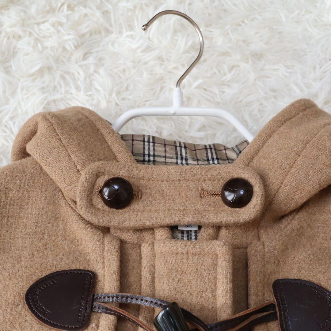 バーバリーブルーレーベル　ダッフルコート　ブラウンベージュ　ノバチェック