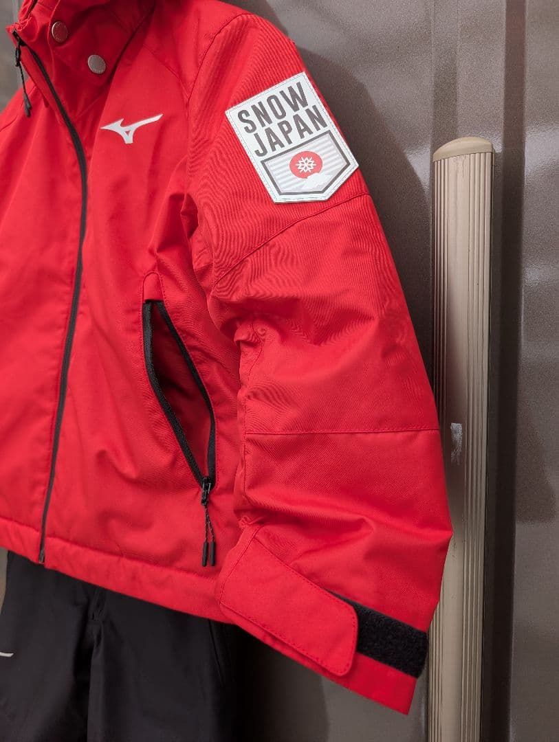 Mizuno スキーウェア 子ども用 赤黒　120cm