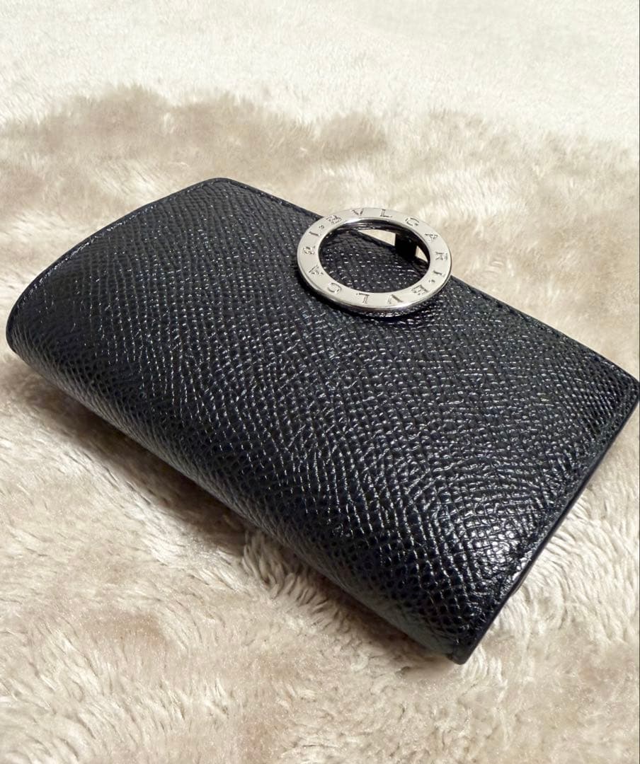 ✨美品✨ ブルガリ BVLGARI レザー ケース メンズ 小銭入れ 黒