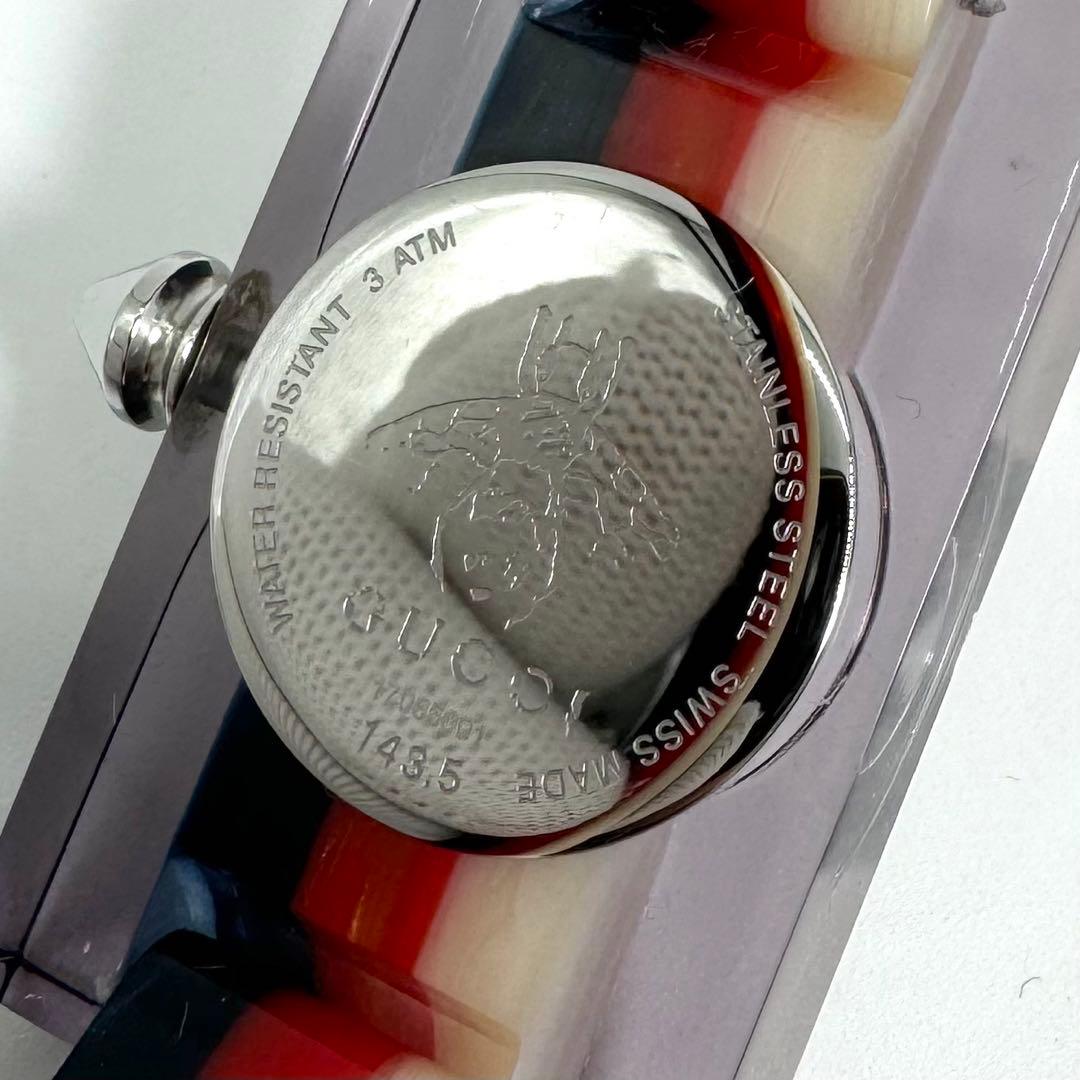 稼働 GUCCI 腕時計 ヴィンテージ ウェブ トリコロール シェル文字盤