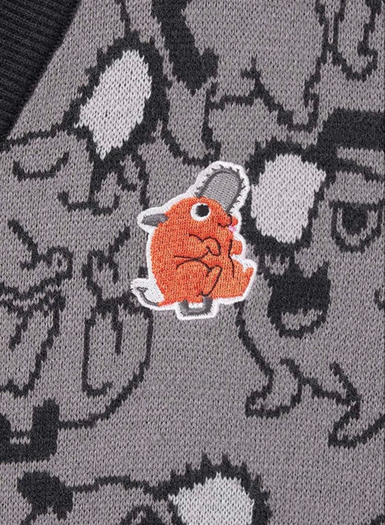 グラニフ チェンソーマン ポチタ パターン ジャカードカーディガン カーディガン