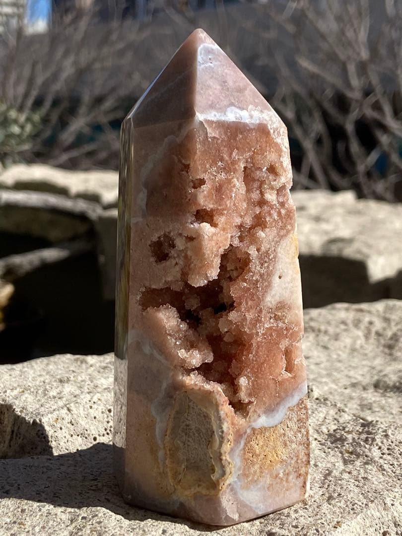 【恋愛運アップ】高品質！ピンクアメジスト・桜瑪瑙⭐️タワー⭐️ピンクジオードMN78