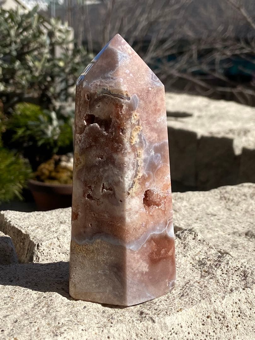 【恋愛運アップ】高品質！ピンクアメジスト・桜瑪瑙⭐️タワー⭐️ピンクジオードMN78