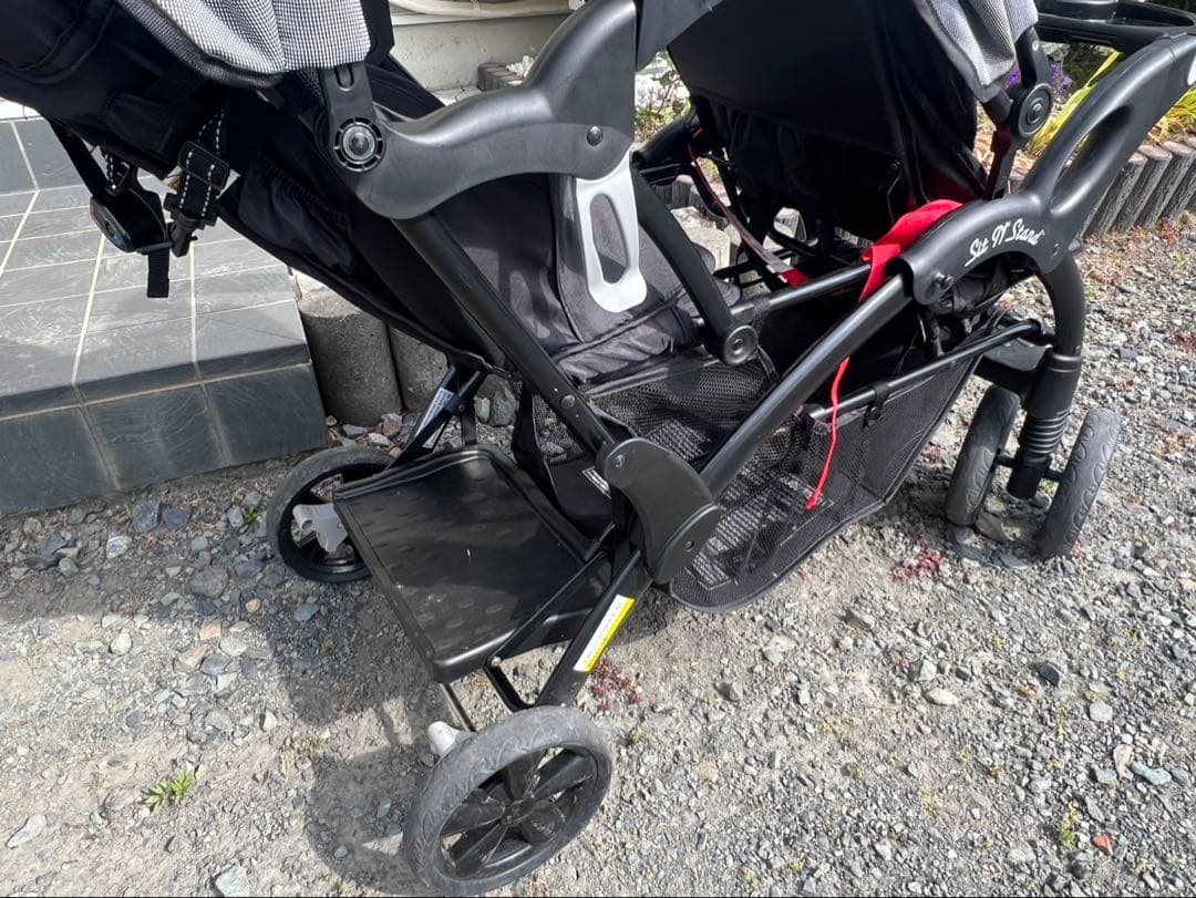 coco　ダブルベビーカー ブラック/グレー